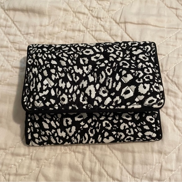 Vera Bradley Camocat Print Trifold Wallet - Picture 7 of 7